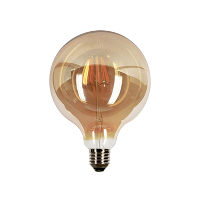 LED lamp amber glass lamp shade