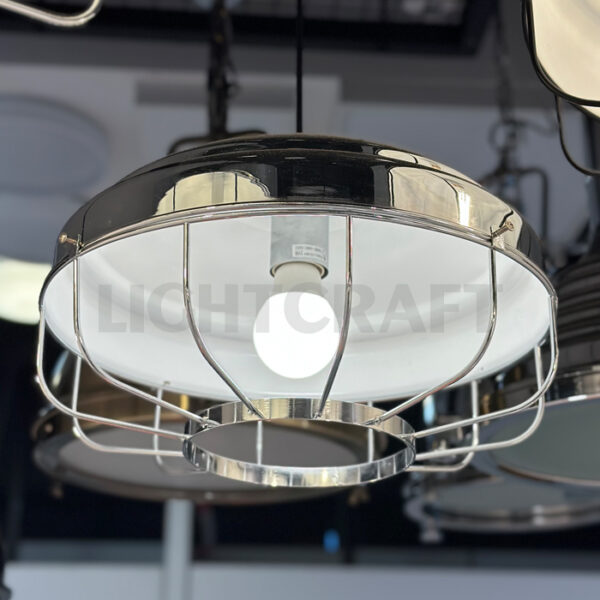 Industrial Chrome LED Pendant Light