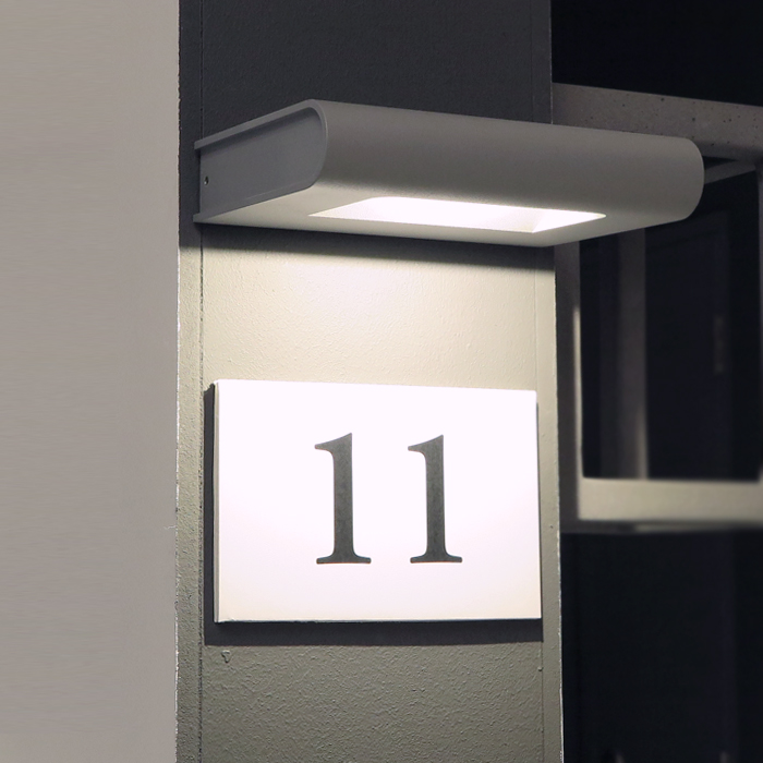 LED Wall Light LCZ 64Y911 Dim Grey