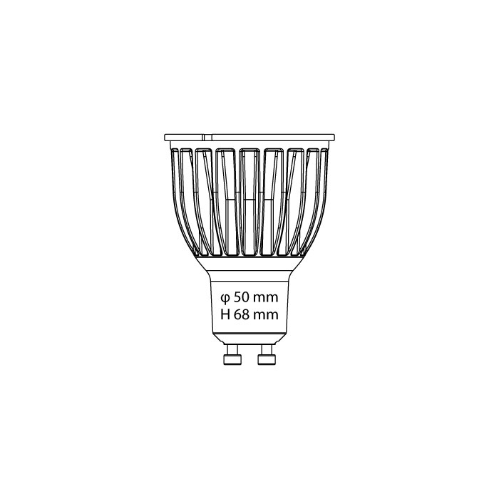 LED GU10 Lamp. LCL TC85HO, dimmable GU10 Lamp